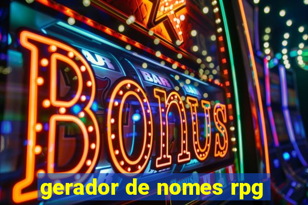 gerador de nomes rpg